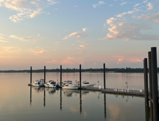 Transient Boat Dock with Vessels