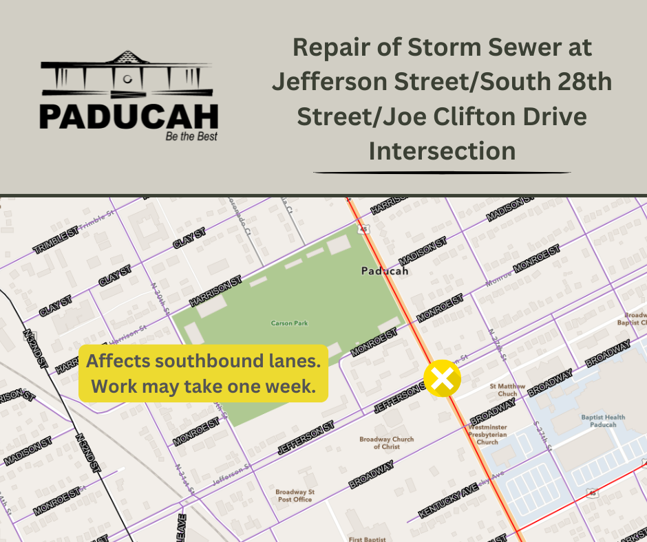 Repair of Storm Sewer in Jefferson and South 28th Street/Joe Clifton ...